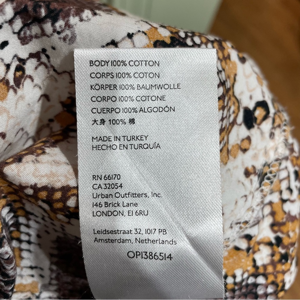 Anthropologie 18W Snake Print Tiered Button Front Maxi Dress 2X - Picture 6 of 13